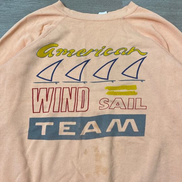 Vintage American Wind Sail Team Sweatshirt Women's L Retro - Picture 2 of 10
